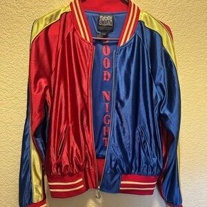 Vibrant Red and Blue Kids Jacket